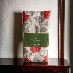 Kate Spade Garden Rose Set of Four Napkins